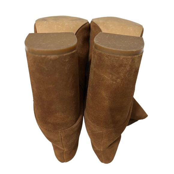 Steve Madden Rookie Bootie Suede Leather Ankle Chestnut Brown Block Heel… - Picture 8 of 9